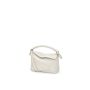 Loewe Mini Puzzle in Grained Calfskin -White