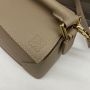 Loewe Small Puzzle in Grained Calfskin-Ash grey 