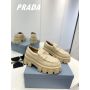 Prada Brushed leather monolith loafers, 35-41