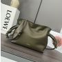 Loewe Mini Flamenco Bag-Olive green