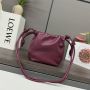 Loewe Mini Flamenco Purse Clutch-Burgundy