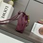 Loewe Mini Flamenco Purse Clutch-Burgundy