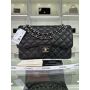 Chanel Classic Large Flap Handbag in Grained Leather  