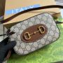 Gucci Horsebit 1955 GG Small Shoulder Bag 