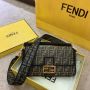 Fendi Baguette Jacquard FF fabric bag