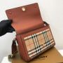 Burberry Check and Leather Note Bag