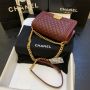 Medium Boy Chanel Handbag  in Lambskin 