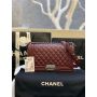 Medium Boy Chanel Handbag  in Lambskin 