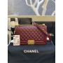 Medium Boy Chanel Handbag  in Lambskin 