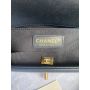 Medium Boy Chanel Handbag  in Grained leather 