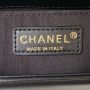 Small Boy Chanel Flap Bag with Handle in Lambskin 