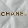 Chanel 22 Small Handbag-white