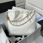 Chanel 22 Small Handbag-white