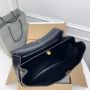 Balenciaga Rodeo Large Handbag Crocodile Embossed - Black