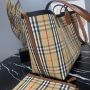 Burberry Check Cotton Medium London Tote Bag