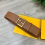 Fendi Wide Leather Belt 6.0cm