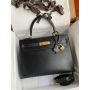 Hermes Kelly 28 2way Handbag in Box Leather 