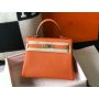 Hermes Kelly 32 2way Handbag in Togo Leather 