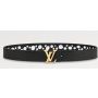 LV x YK LV Initiales 30mm Reversible Painted Dots Belt