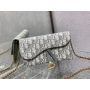 Dior Long Saddle Wallet with chain 