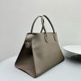 The Row Soft Margaux 15 Bag in leather-Grey