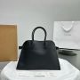 The Row Soft Margaux 15 Bag in leather-Black