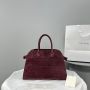 The Row Soft Margaux 15 Bag in Suede