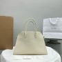 The Row Soft Margaux 15 Bag in leather-White