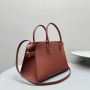 The Row Soft Margaux 12 Bag in leather